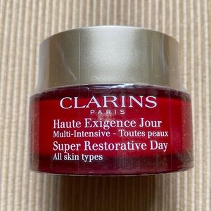 Clarins 1.7 Super Restorative Day cream. Never